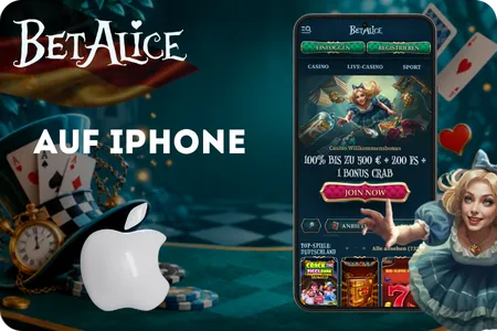 BetAlice App auf iPhone und iPad für mobiles
